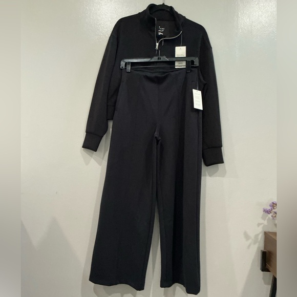 Full Set Women’s Sandwash Sweatshirt and Pants set. Black S - Picture 6 of 16